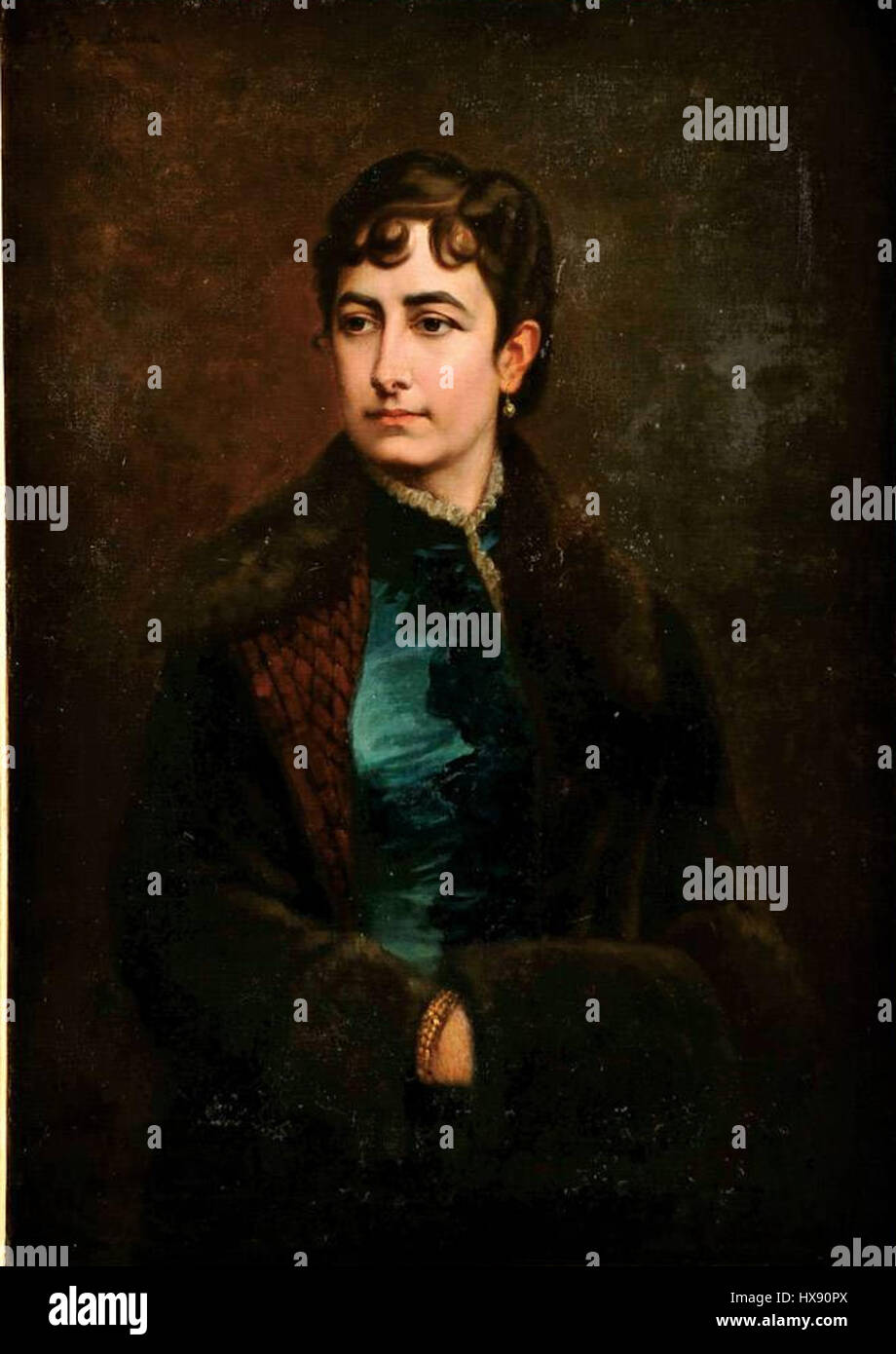 'Retrato de Amélia Burnay' is a portrait by Ladislaus Bakalowicz ...