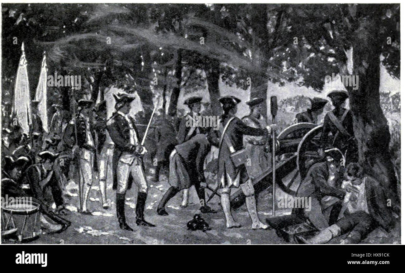 The battle of Plassey, June 23, 1757 Stock Photo