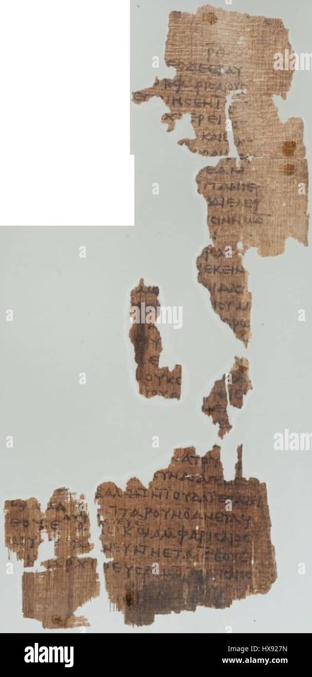 Papyrus 52 hi-res stock photography and images - Alamy