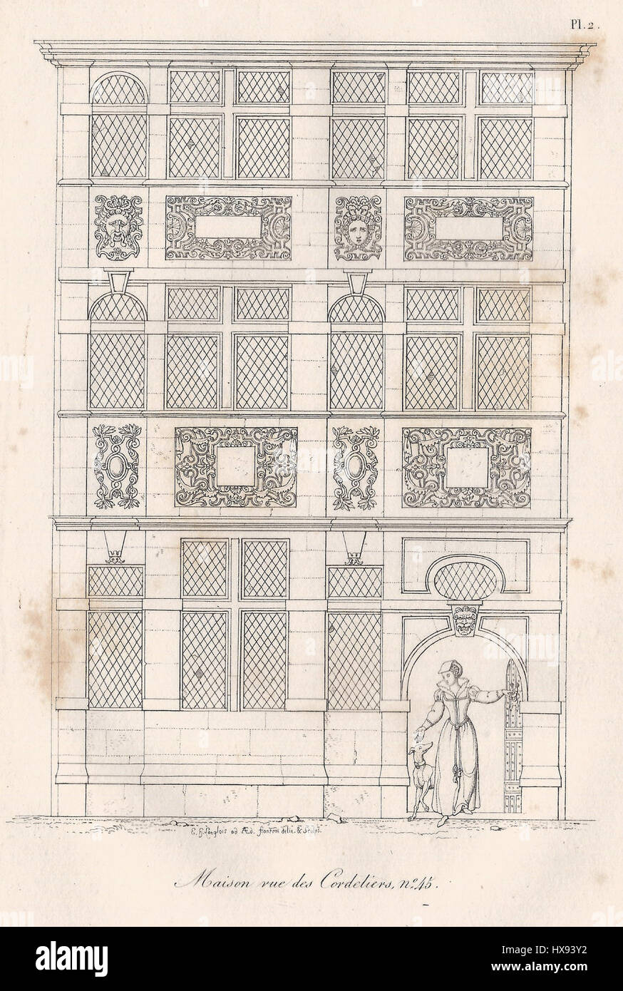 Maison rue des Cordeliers nC2B045 Stock Photo Alamy