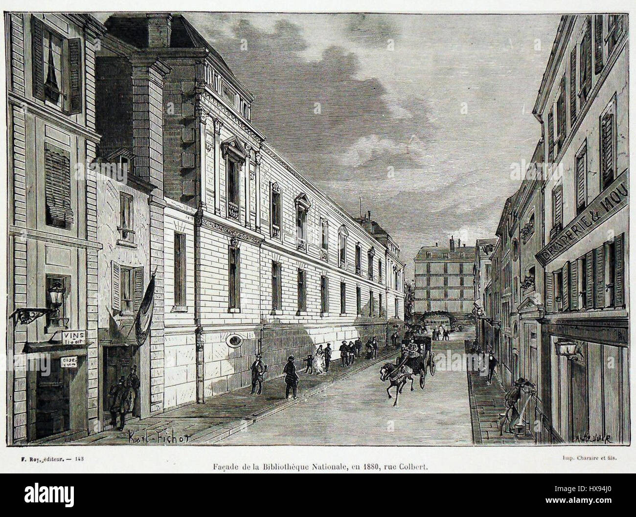 STREET パリ Paris 1800s street hi-res stock photography and images - Alamy