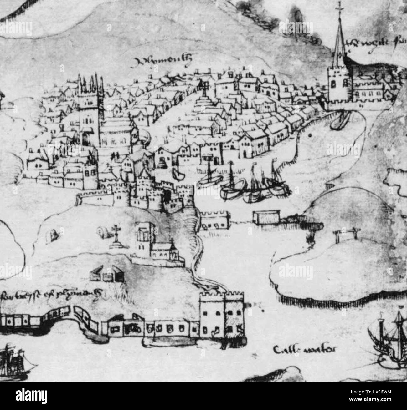 Oil Plymouth Black And White Stock Photos Images Alamy