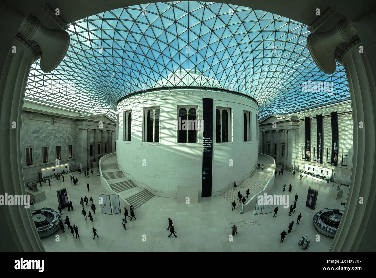 British Museum, Great Hall, London Stock Photo