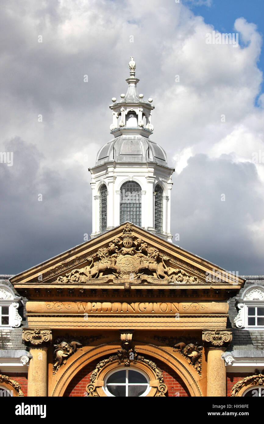 Coat of Arms of Wellington College Crowthorne Berkshire UK Stock Photo