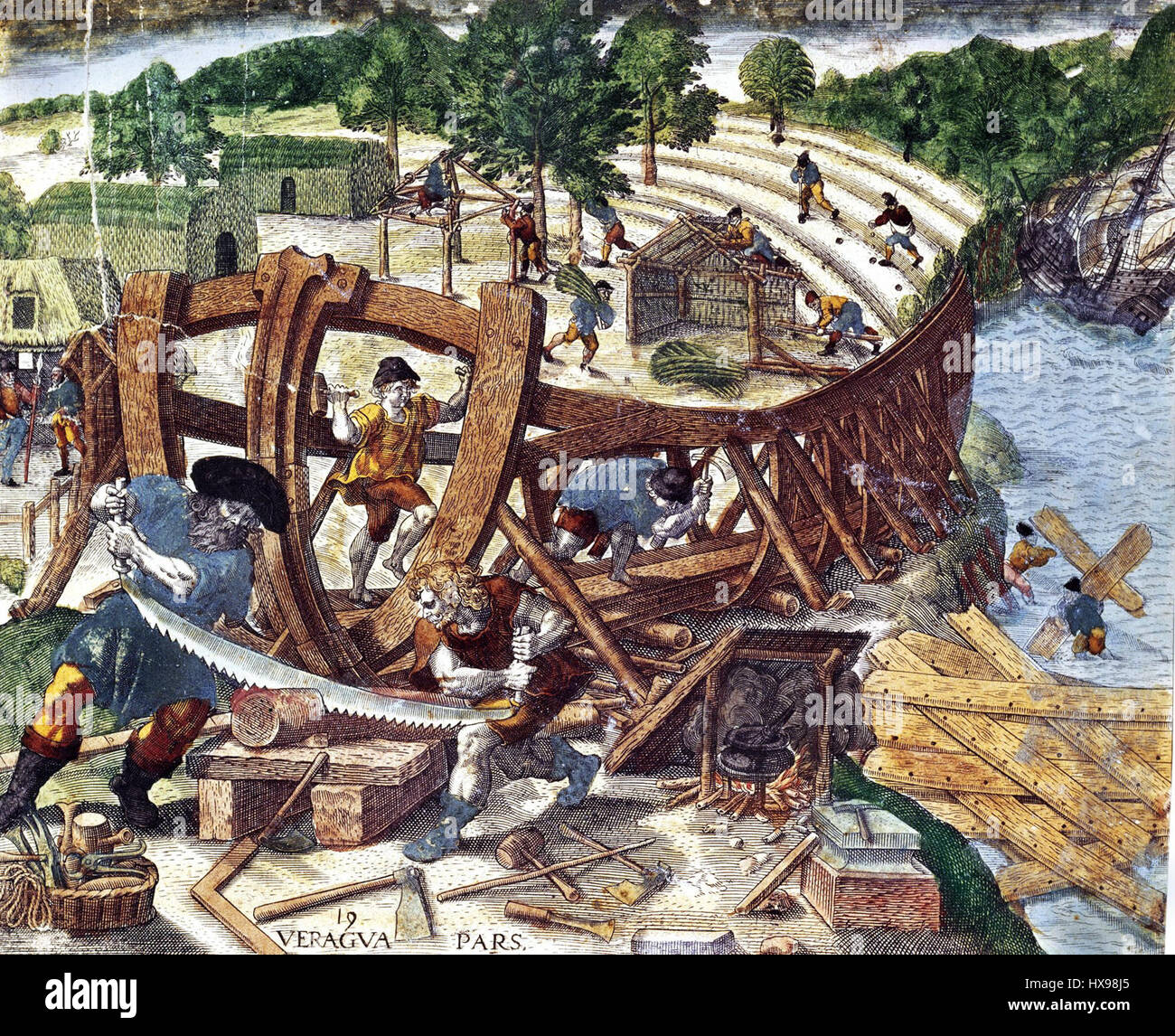 Ship construction 16th century hi-res stock photography and images - Alamy