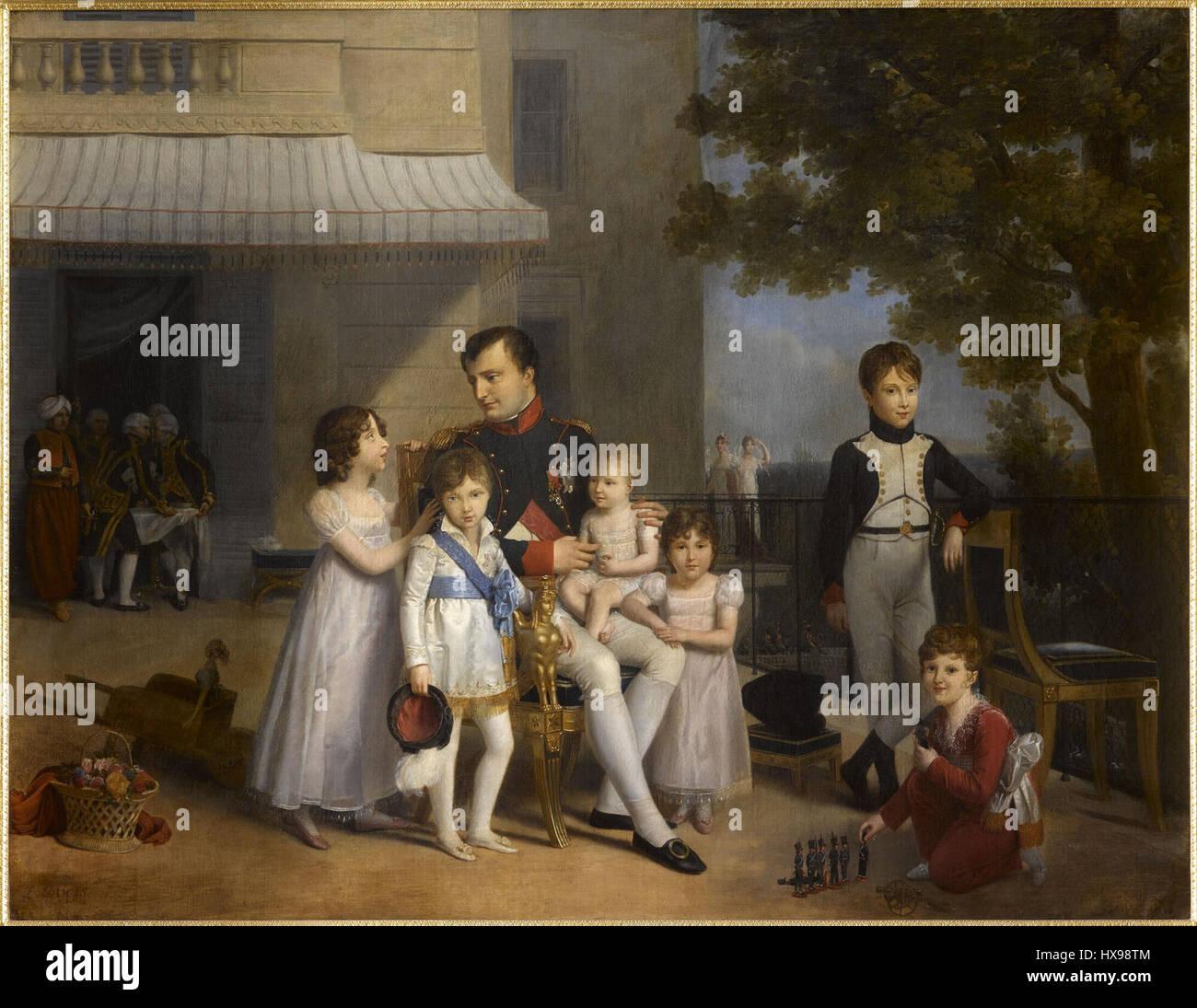 this-painting-of-napoleon-and-his-children-at-saint-cloud-captures-a