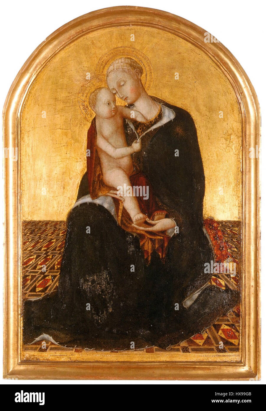 Pietro di Giovanni d'Ambrogio, Madonna dell'Umilta, 1435 40, Mamiano di Traversetolo (Parma), Fondazione Magnani Rocca Stock Photo