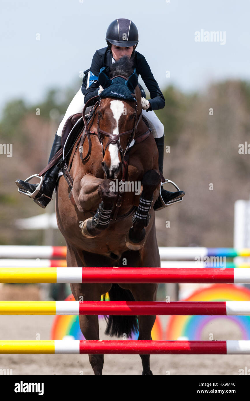 Raeford, North Carolina, US. 25th Mar, 2017. OLIVIA DUTTON and SANTA'S