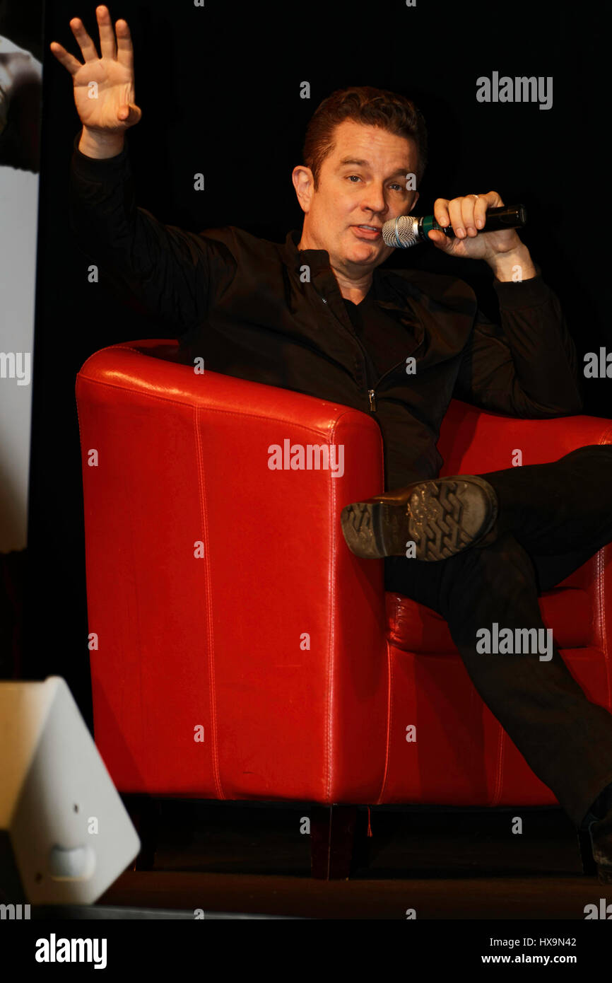 Paris, France, 25th March 2017. James Marsters, actor (Buffy the Vampire Slayer) attends the 23rd édition Paris Manga Sci-Fi Show. Credit: Bernard Menigault/Alamy Live News Stock Photo