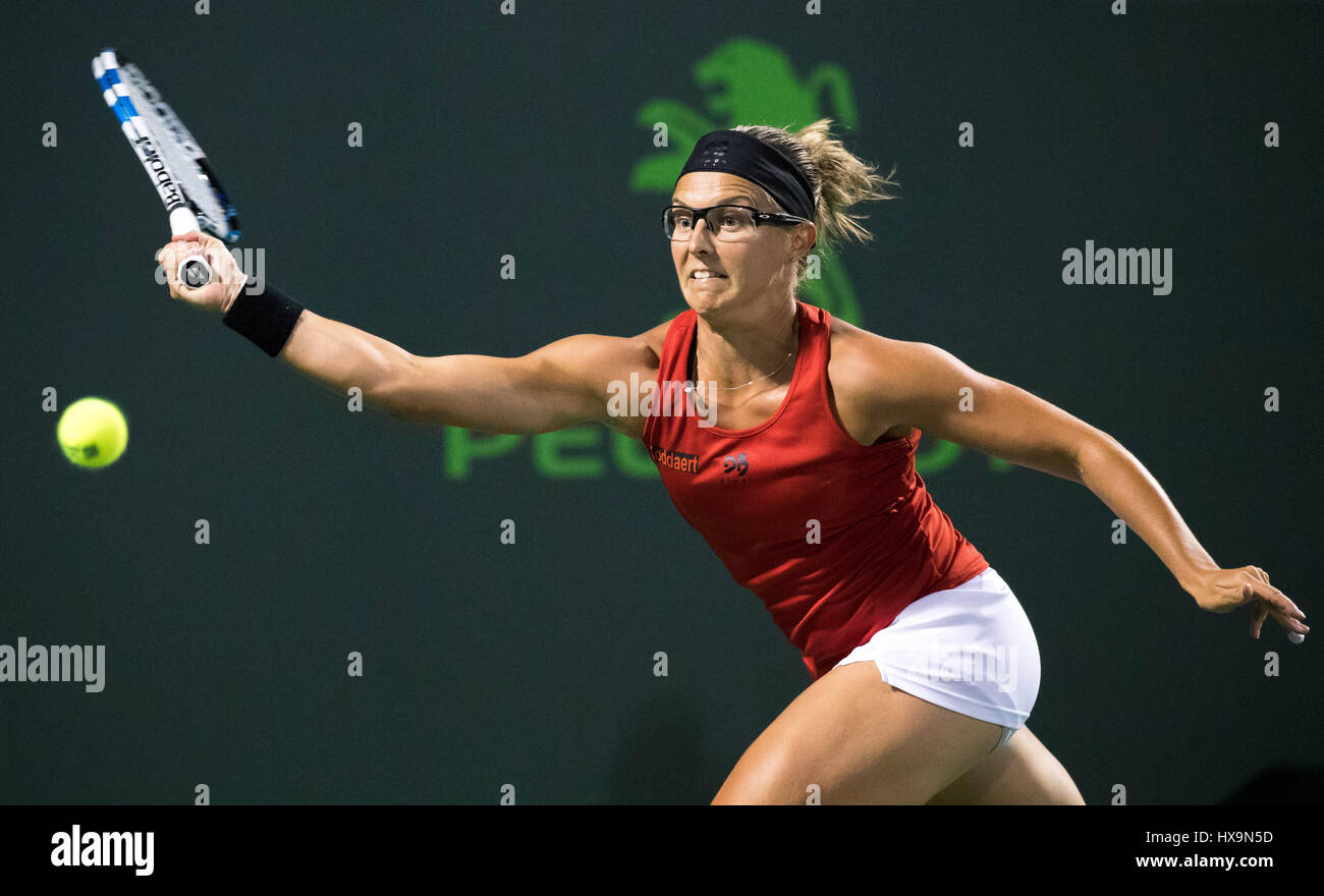 Key Biscayne, Florida, USA. 25th Mar, 2017. Kirsten Flipkens, of