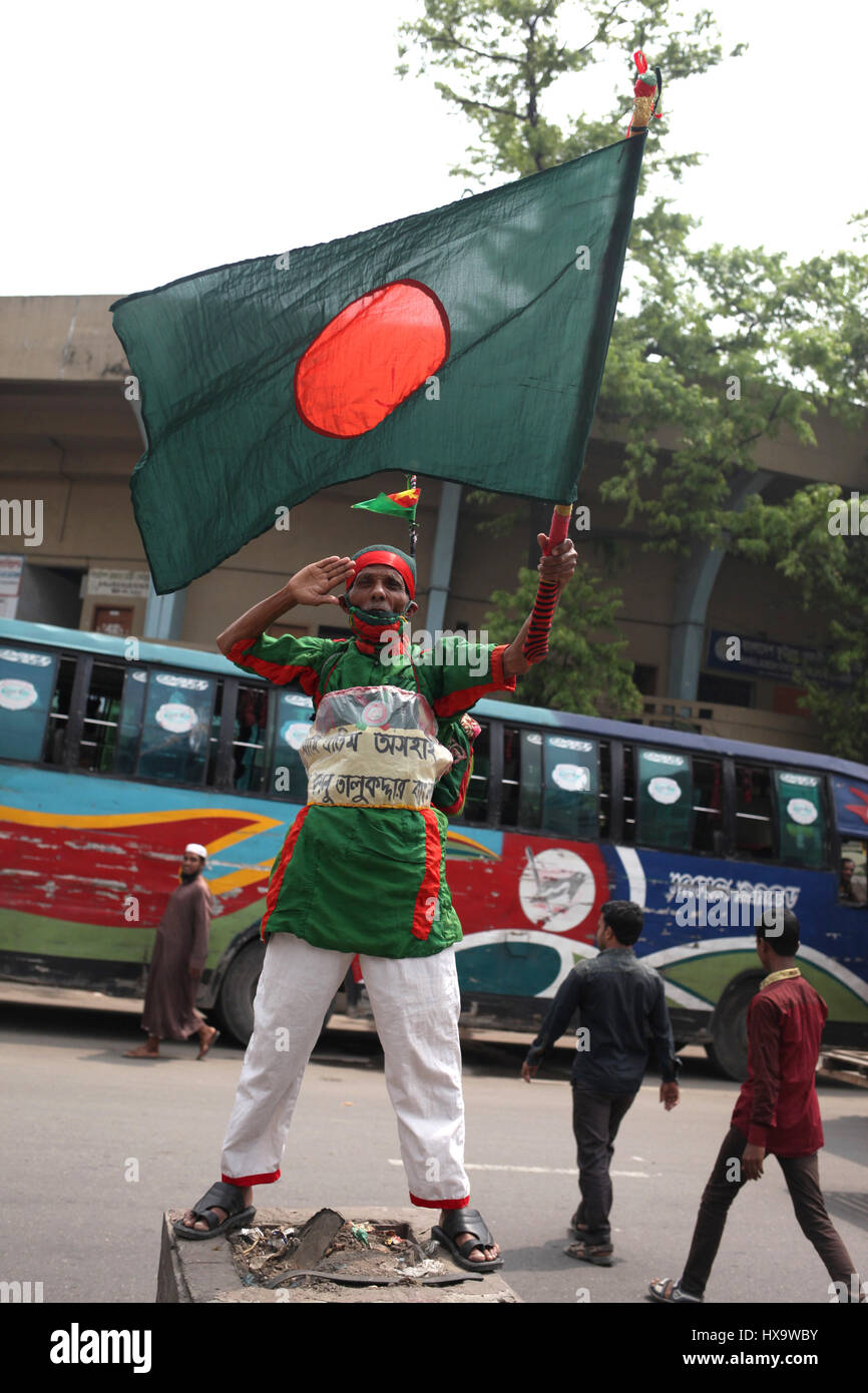 Bangladeshi Man Holding National Flag Hi Res Stock Photography And