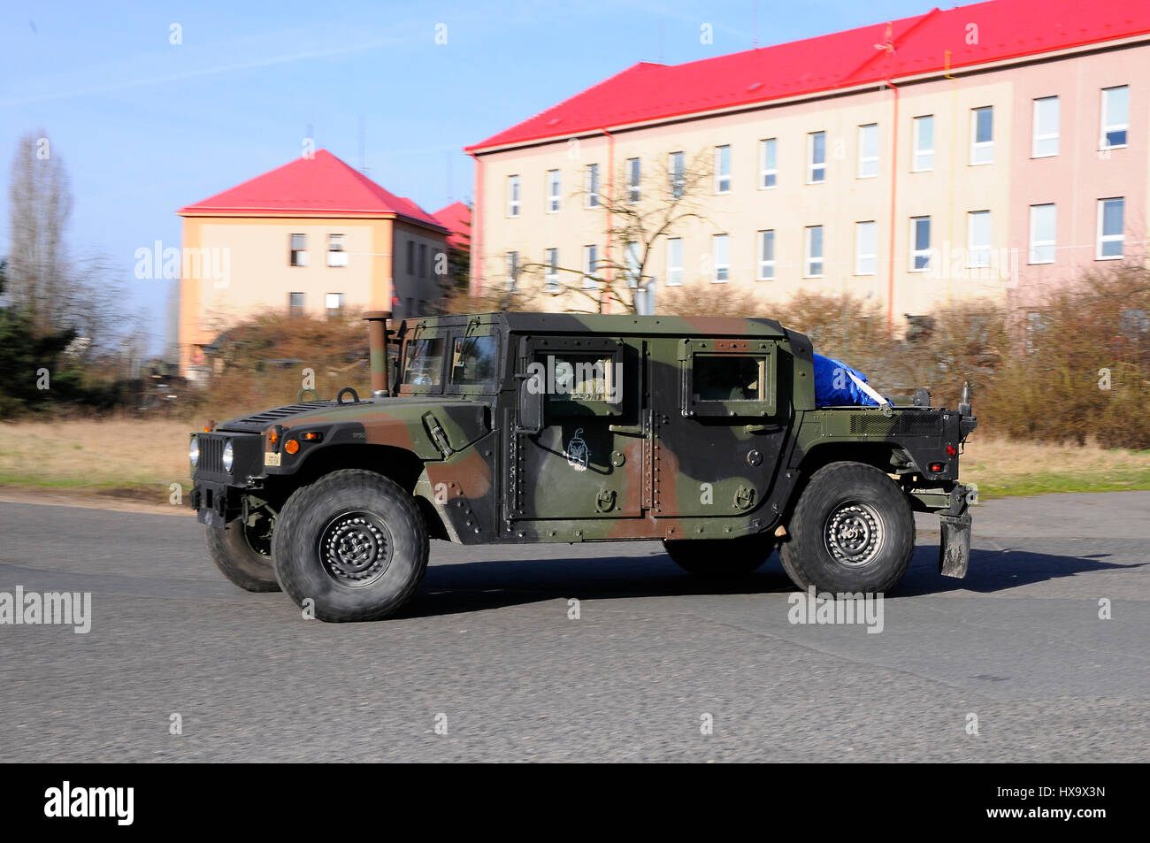 The US Army is moving from the Czech Republic to Ukraine Stock Photo
