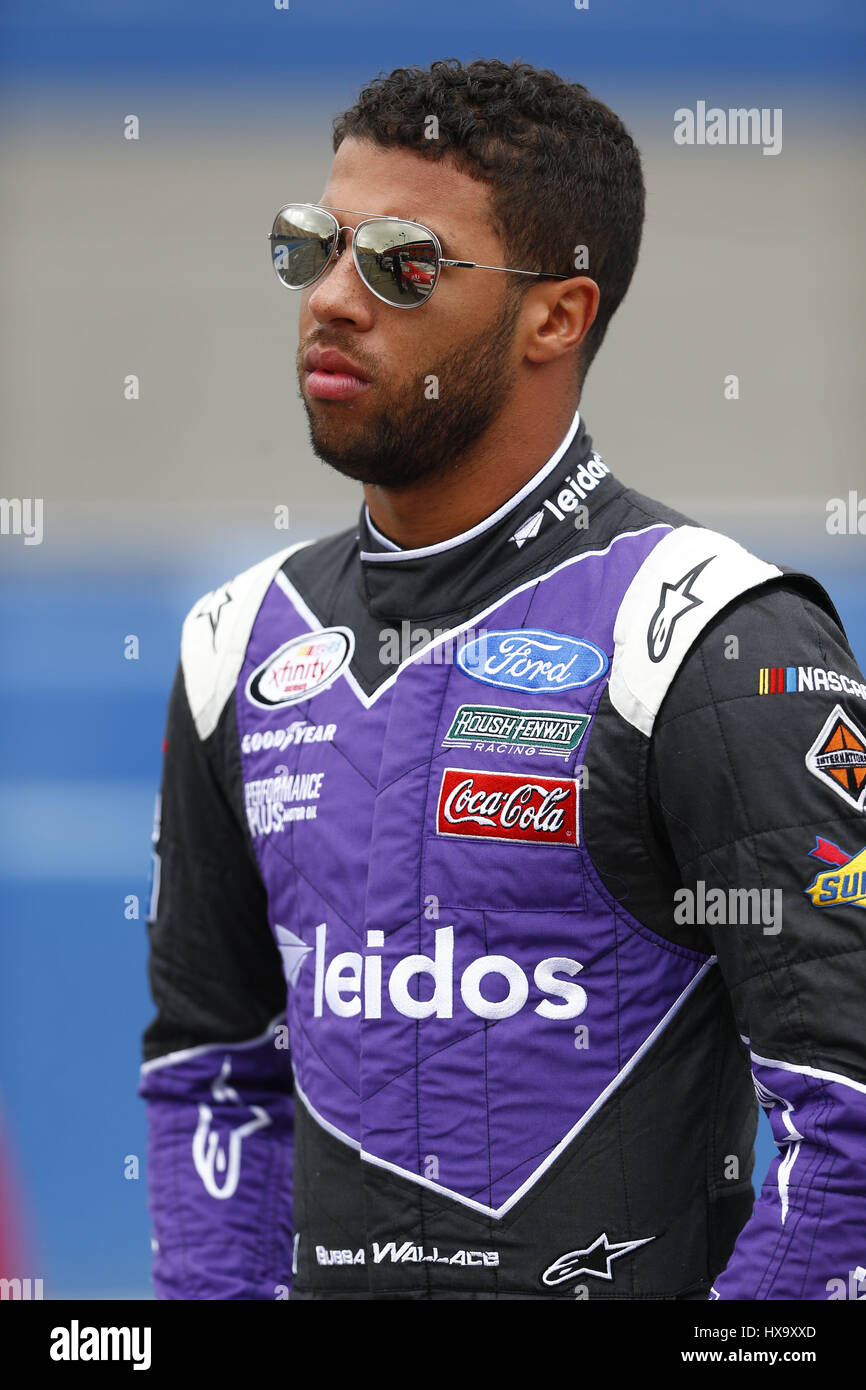Fontana, California, USA. 25th Mar, 2017. March 25, 2017 - Fontana, California, USA: Darrell Wallace Jr (6) hangs out on pit road during qualifying for the NASCAR Xfinity Series NXS 300 at Auto Club Speedway in Fontana, California. Credit: Justin R. Noe Asp Inc/ASP/ZUMA Wire/Alamy Live News Stock Photo