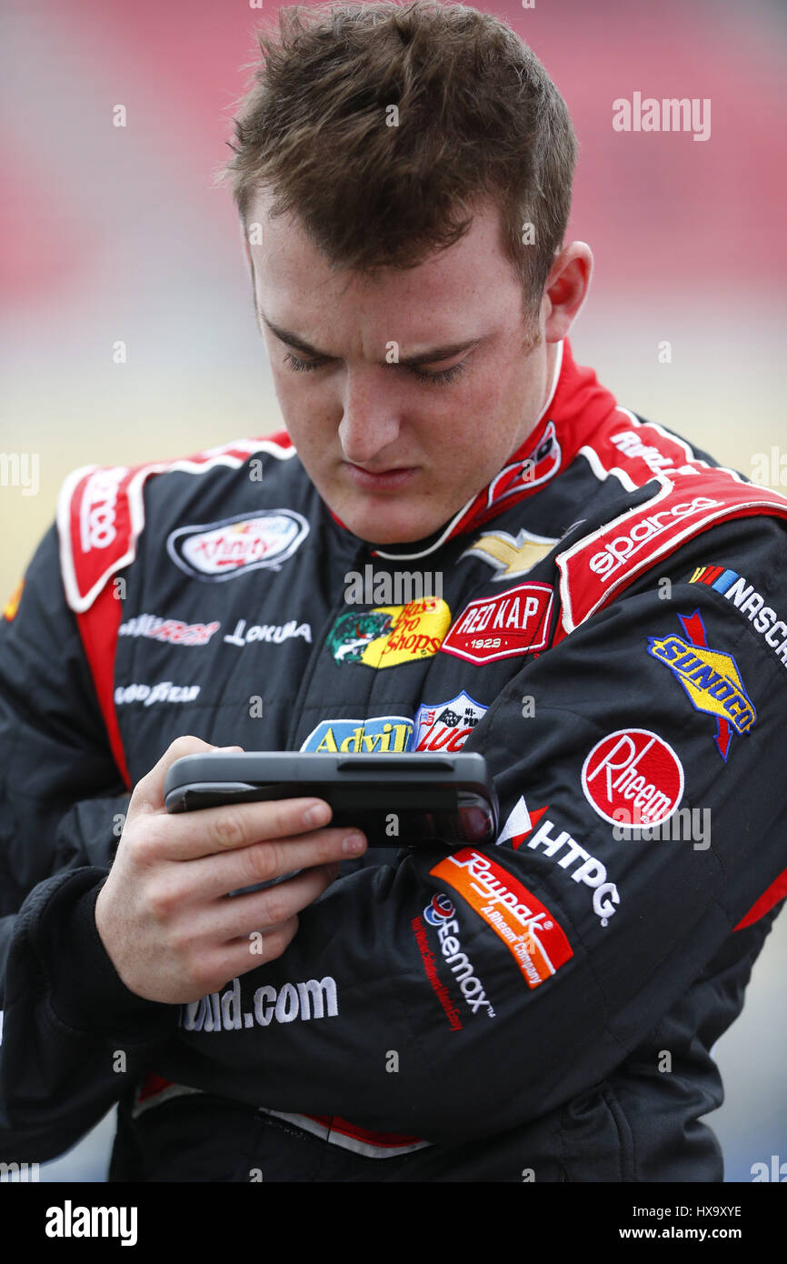 Fontana, California, USA. 25th Mar, 2017. March 25, 2017 - Fontana, California, USA: Ty Dillon (3) hangs out on pit road during qualifying for the NASCAR Xfinity Series NXS 300 at Auto Club Speedway in Fontana, California. Credit: Justin R. Noe Asp Inc/ASP/ZUMA Wire/Alamy Live News Stock Photo