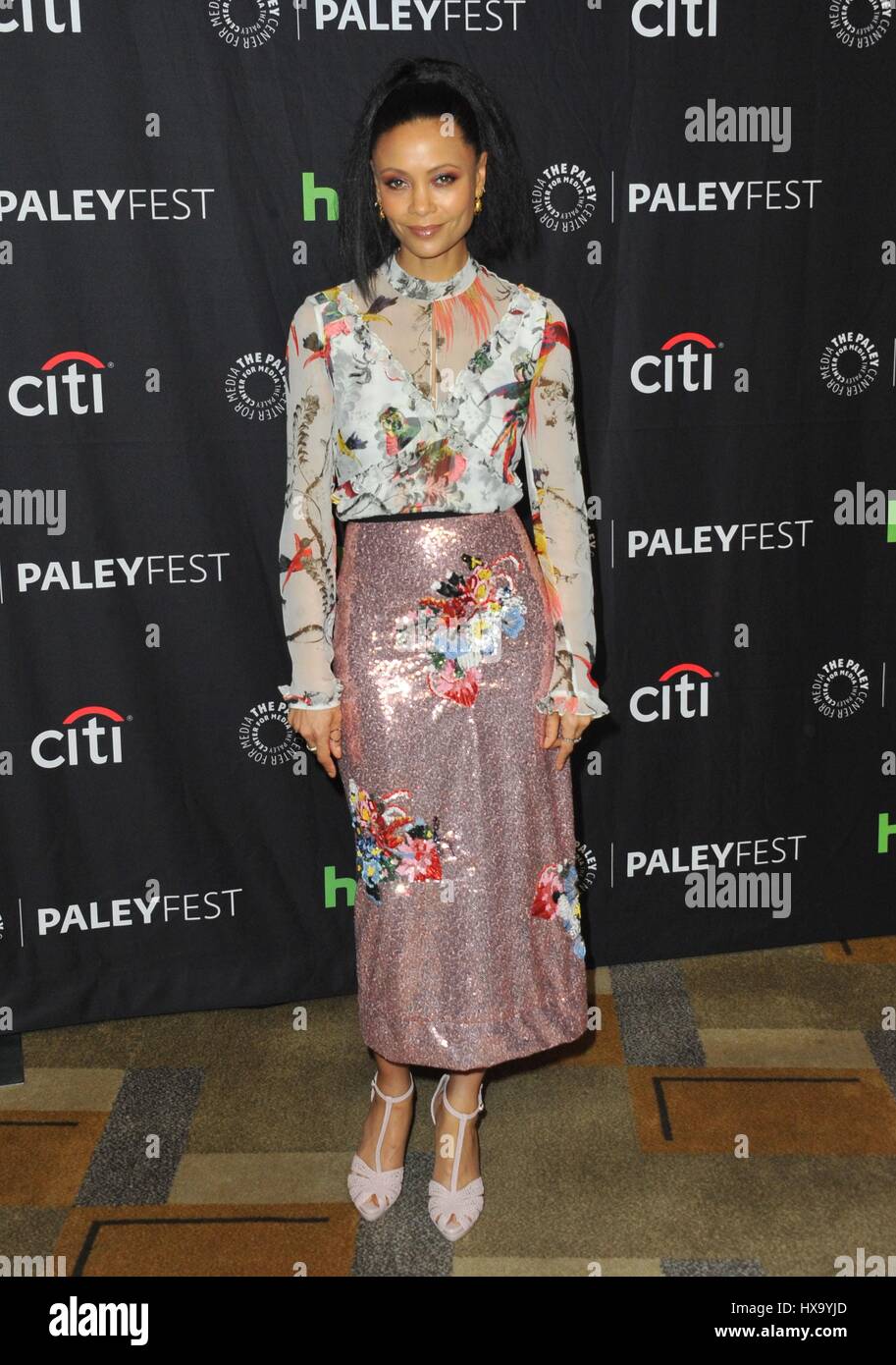 Los Angeles, CA, USA. 25th Mar, 2017. Thandie Newton in attendance for WESTWORLD at 34th Annual Paleyfest Los Angeles, The Dolby Theatre at Hollywood and Highland Center, Los Angeles, CA March 25, 2017. Credit: Dee Cercone/Everett Collection/Alamy Live News Stock Photo