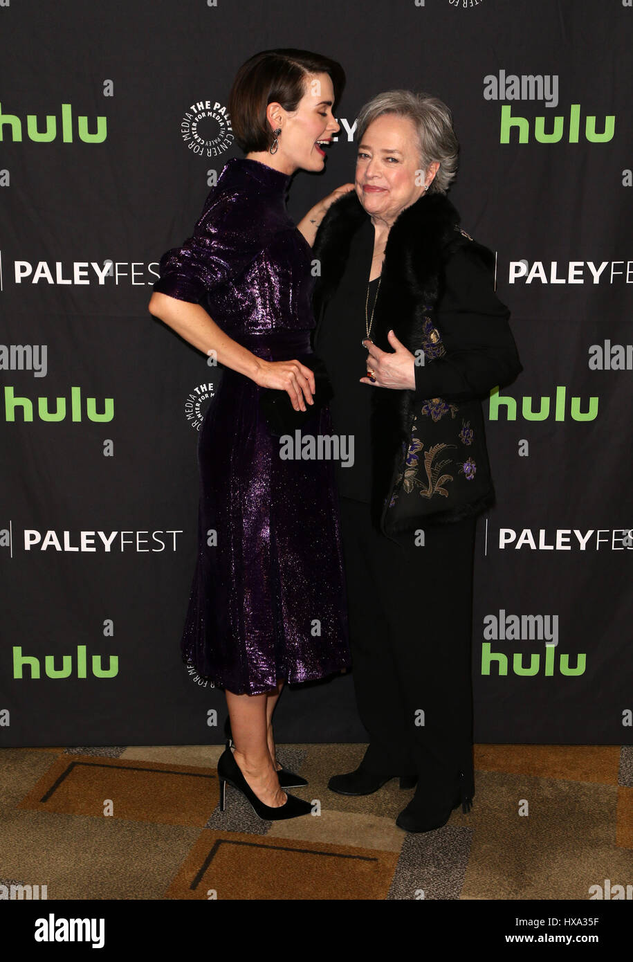 Hollywood, Ca. 26th Mar, 2017. Sarah Paulson, Kathy Bates, At The Paley  Center For Media's 34th Annual PaleyFest Los Angeles - "American Horror  Story: Roanoke" At The Dolby Theatre In California on