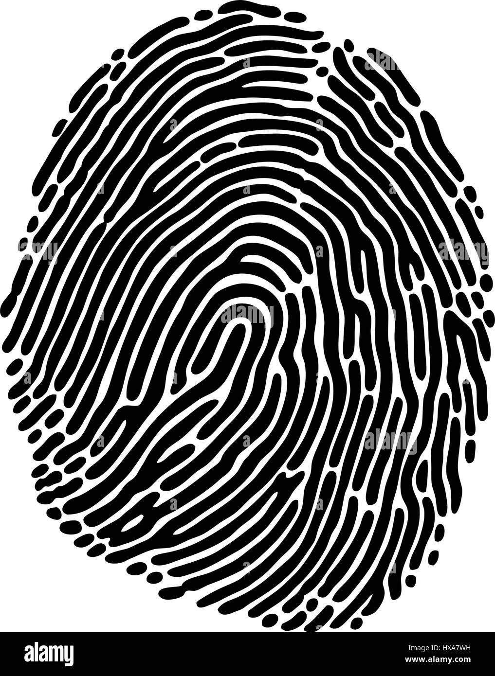 Fingerprint Detective. Vector Illustration. Stock Vector