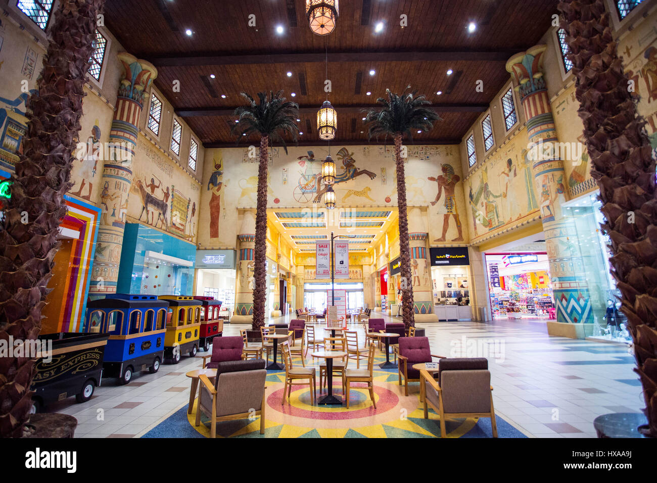 A day at Ibn Battuta Mall in Dubai, UAE. Stock Photo