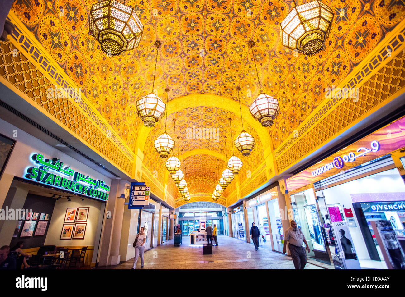 A day at Ibn Battuta Mall in Dubai, UAE. Stock Photo