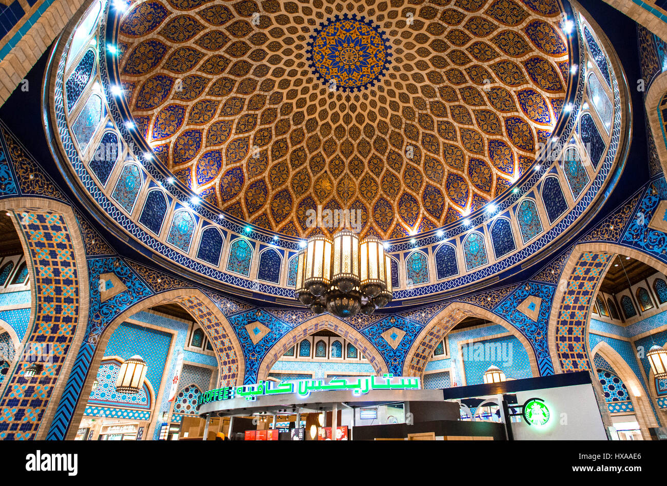 A day at Ibn Battuta Mall in Dubai, UAE. Stock Photo