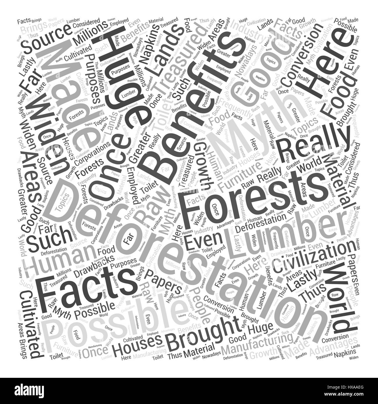 Deforestation Word Stock Vector Images Alamy