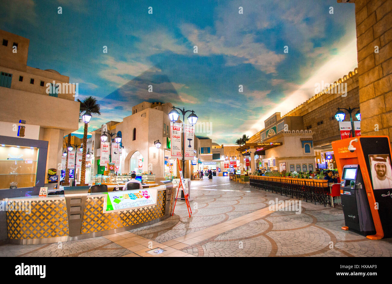 A day at Ibn Battuta Mall in Dubai, UAE. Stock Photo