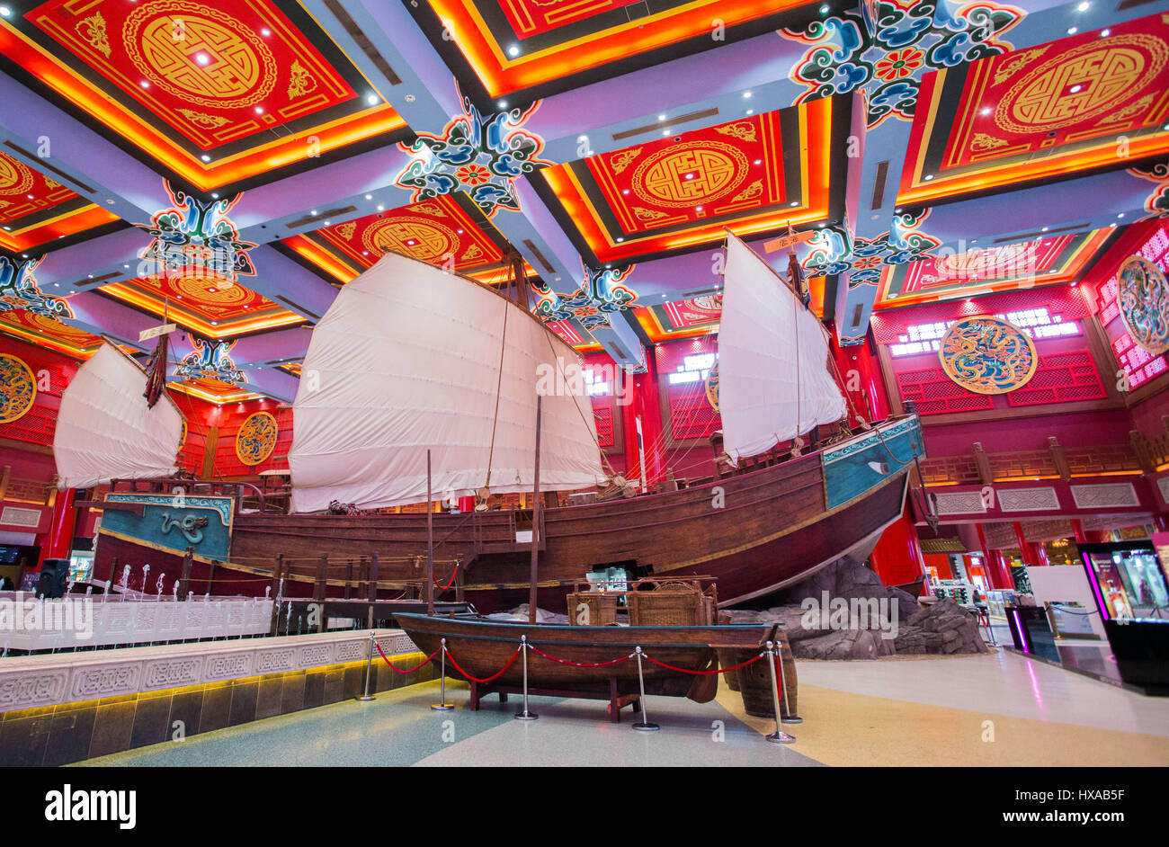 A day at Ibn Battuta Mall in Dubai, UAE. Stock Photo