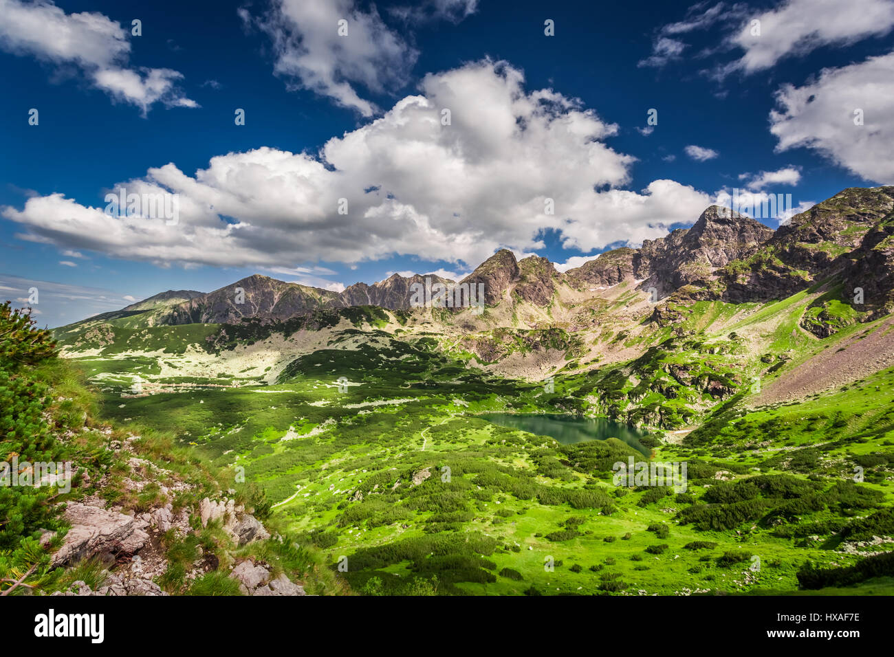 Tatra Mountains in the clouds in Poland Stock Photo - Alamy