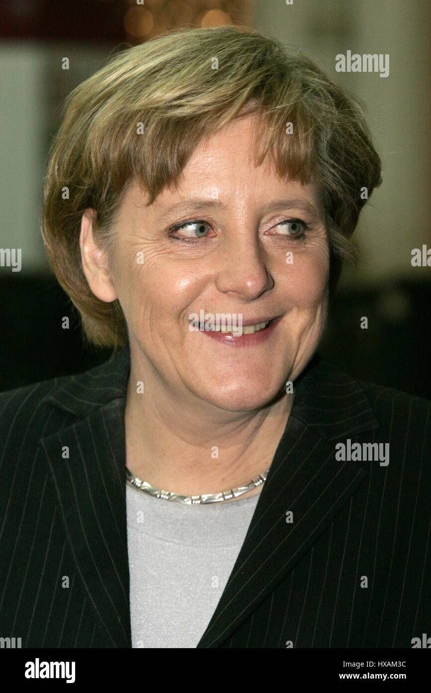 ANGELA MERKEL CHANCELLOR OF GERMANY 10 February 2006 POTSDAMER PLATZ BERLIN GERMANY Stock Photo