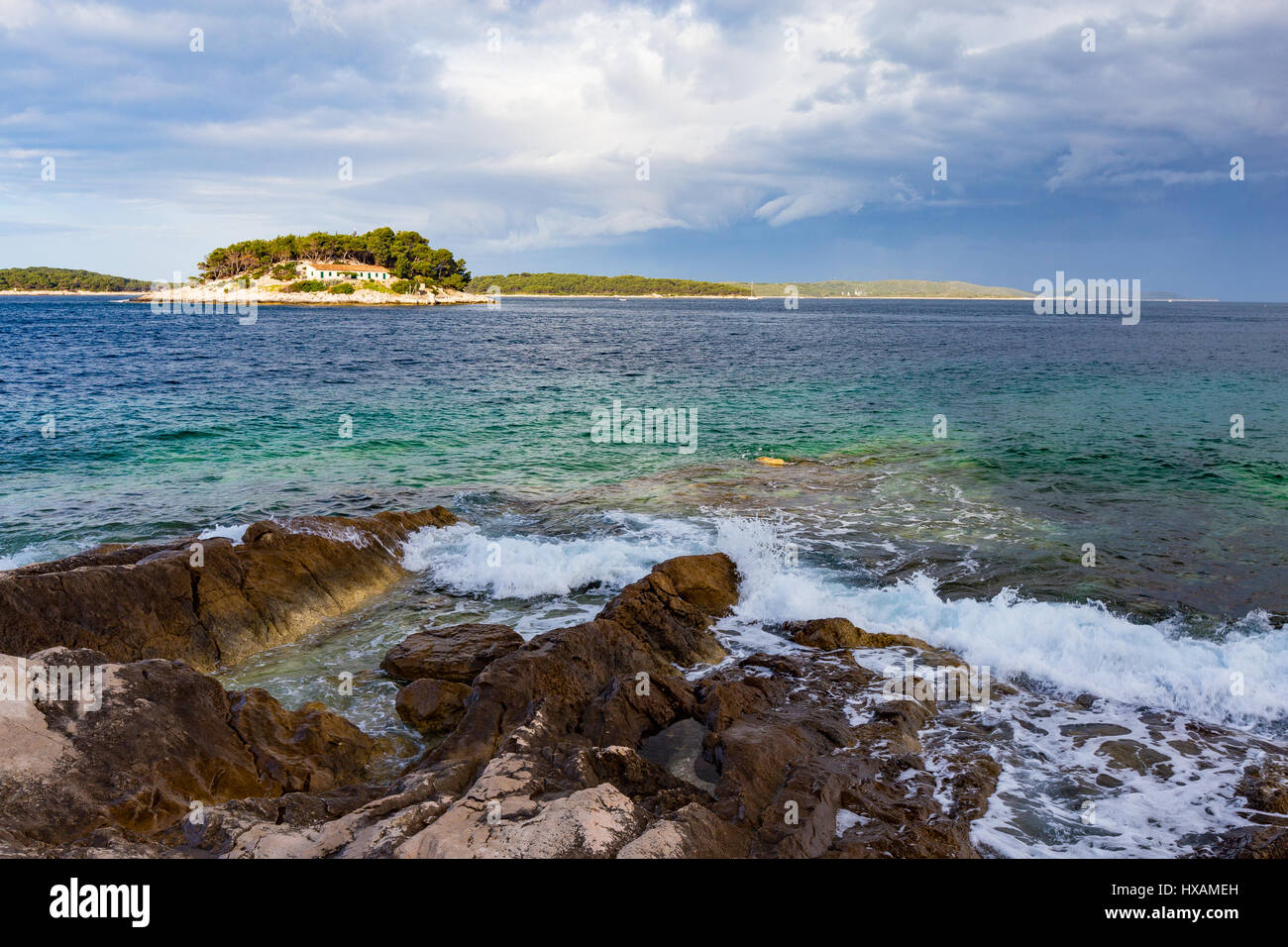 Hvar island sunset hi-res stock photography and images - Alamy