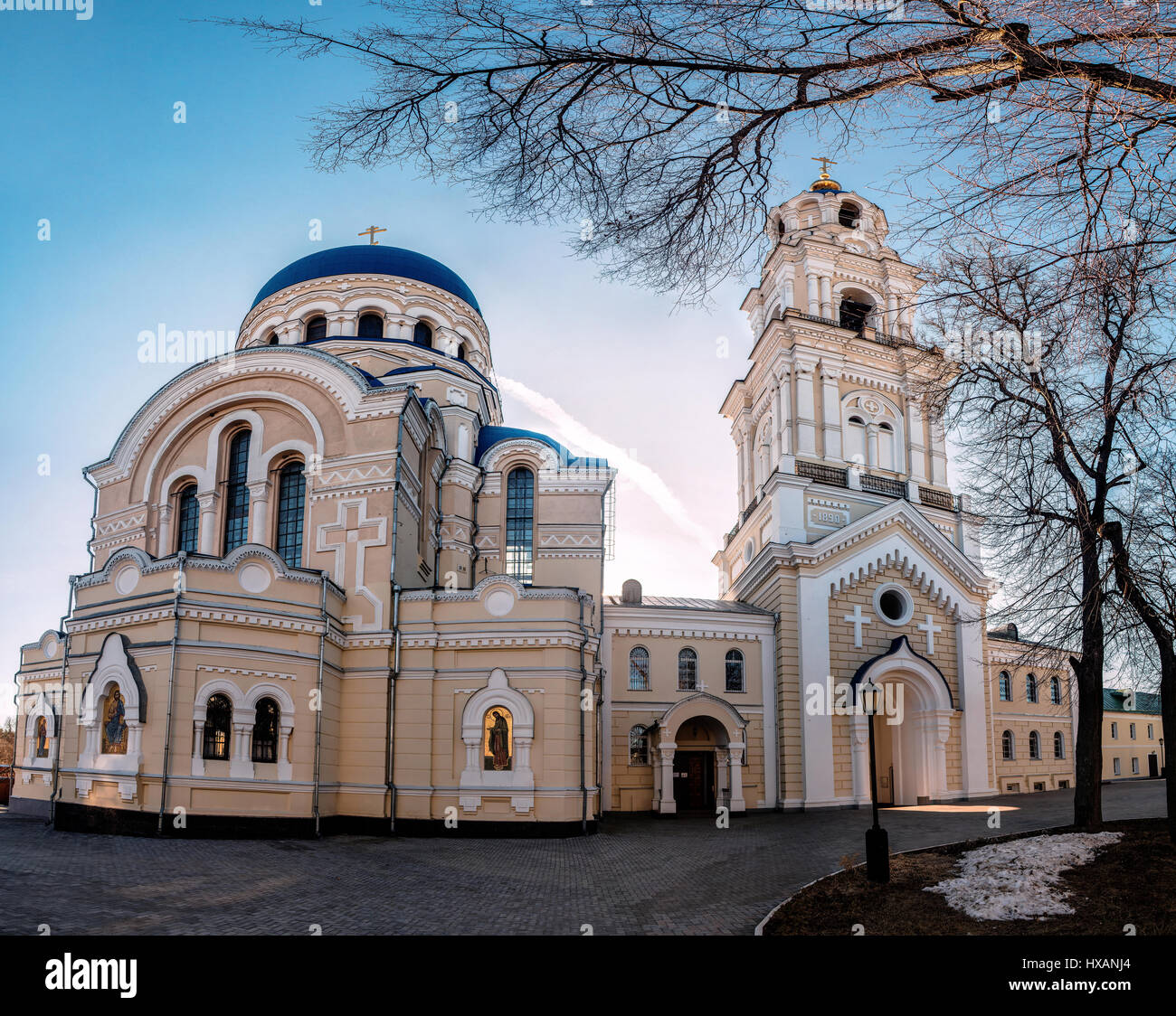 The monastery of St. Tikhon of Kaluga region of Russia. Stock Photo