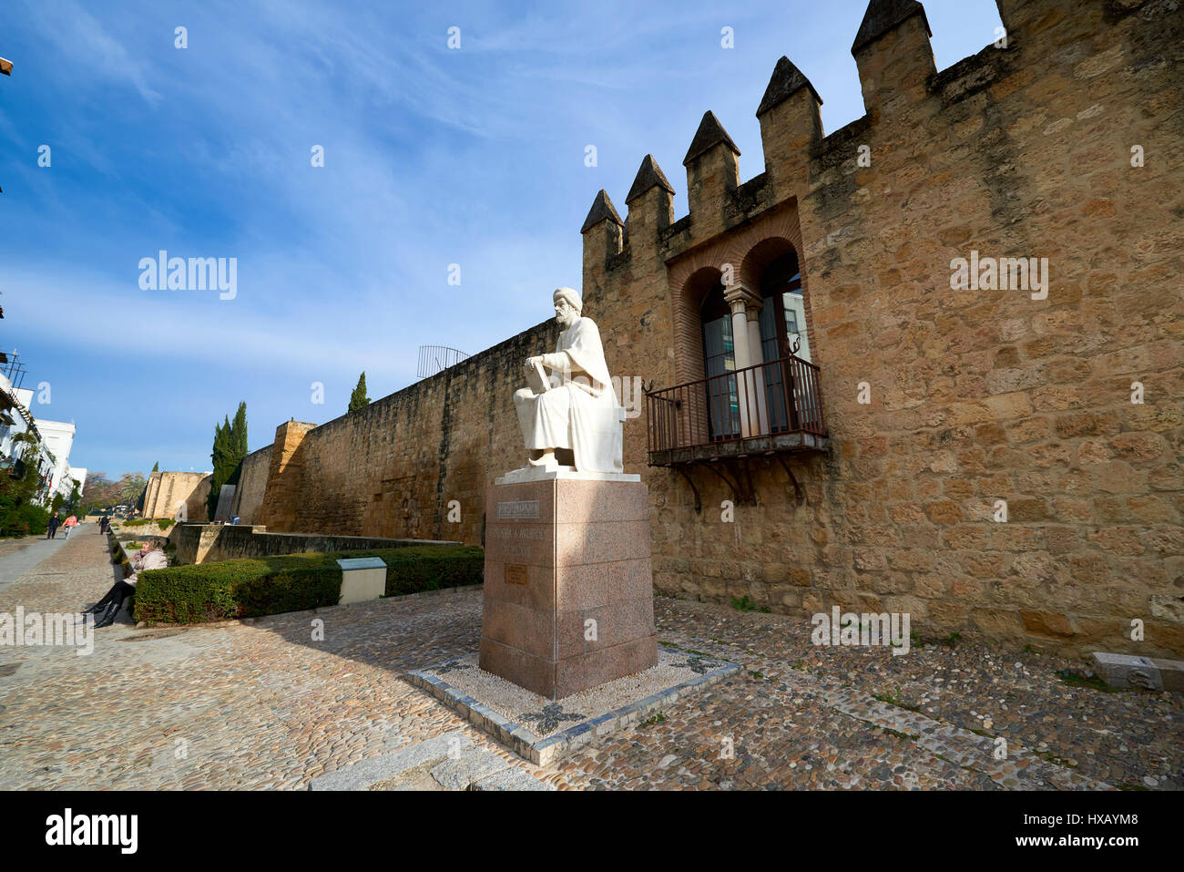 Monument of Averroes by Pablo Yusti, Córdoba, Andalusia, Spain, Europe Stock Photo