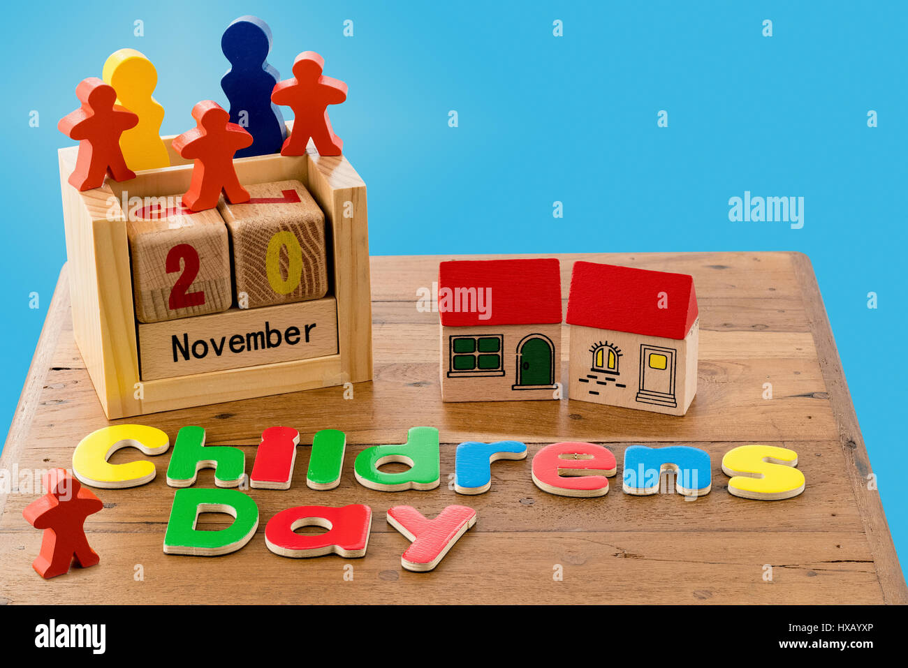 International Childrens Day on November 20th Stock Photo