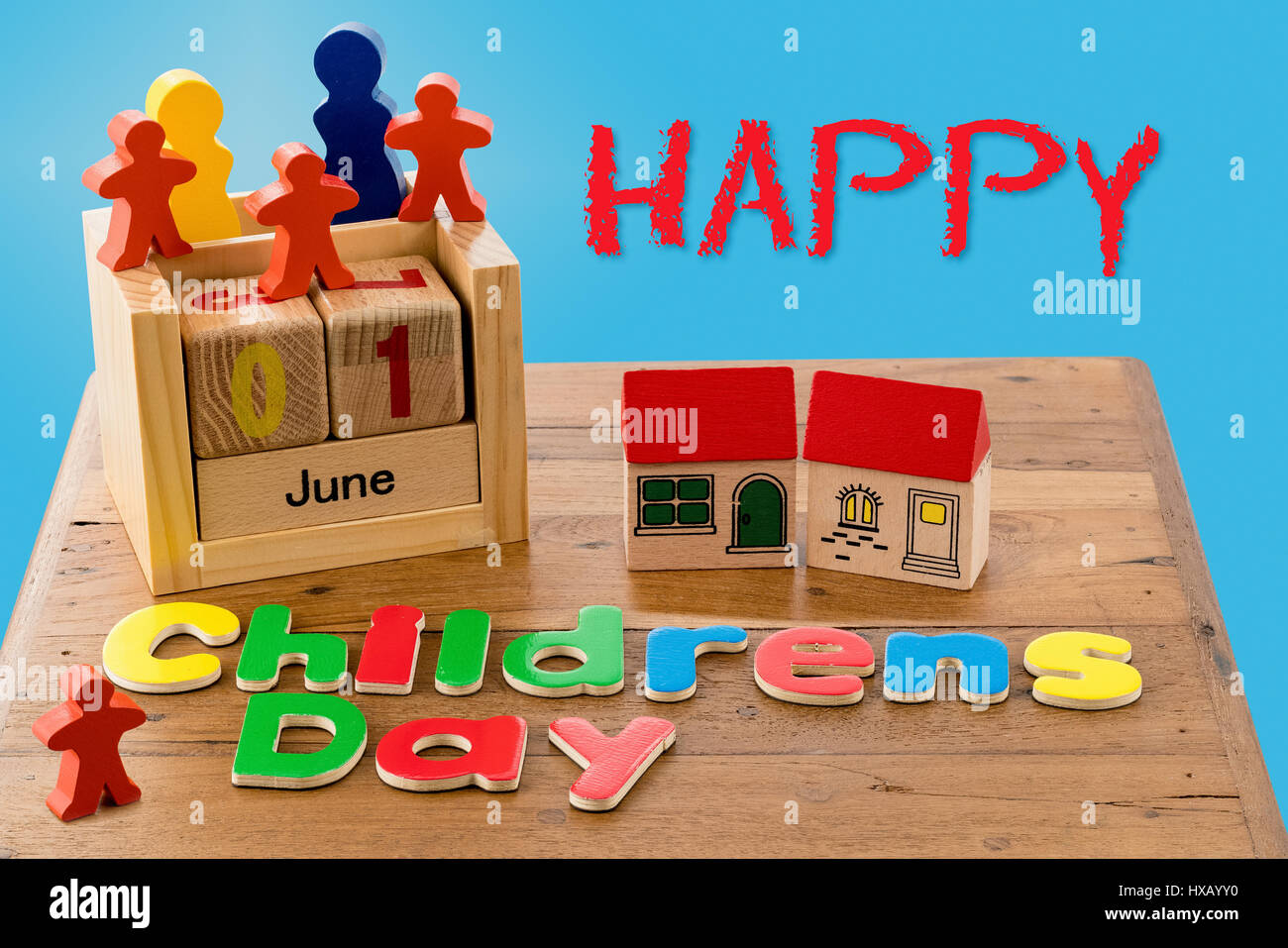 International Childrens Day on June 1st Stock Photo