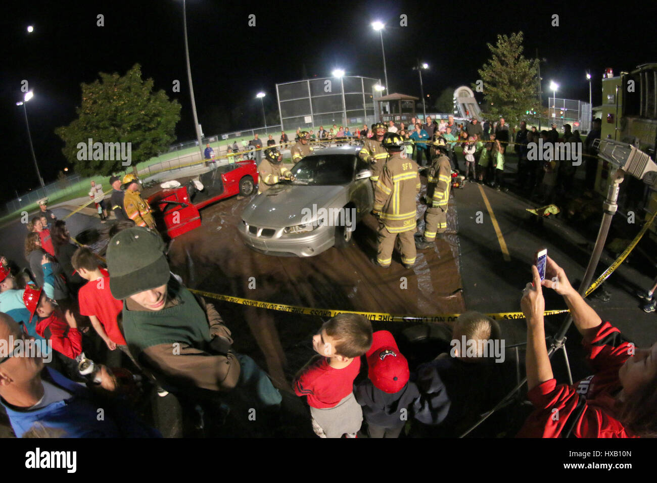 Slinger Fire Department Fire Safety Night Stock Photo Alamy