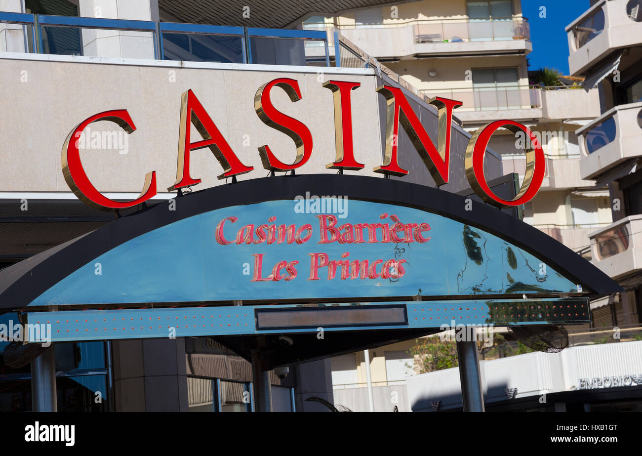 Casino Barriere Les Princes, Cannes, France Stock Photo
