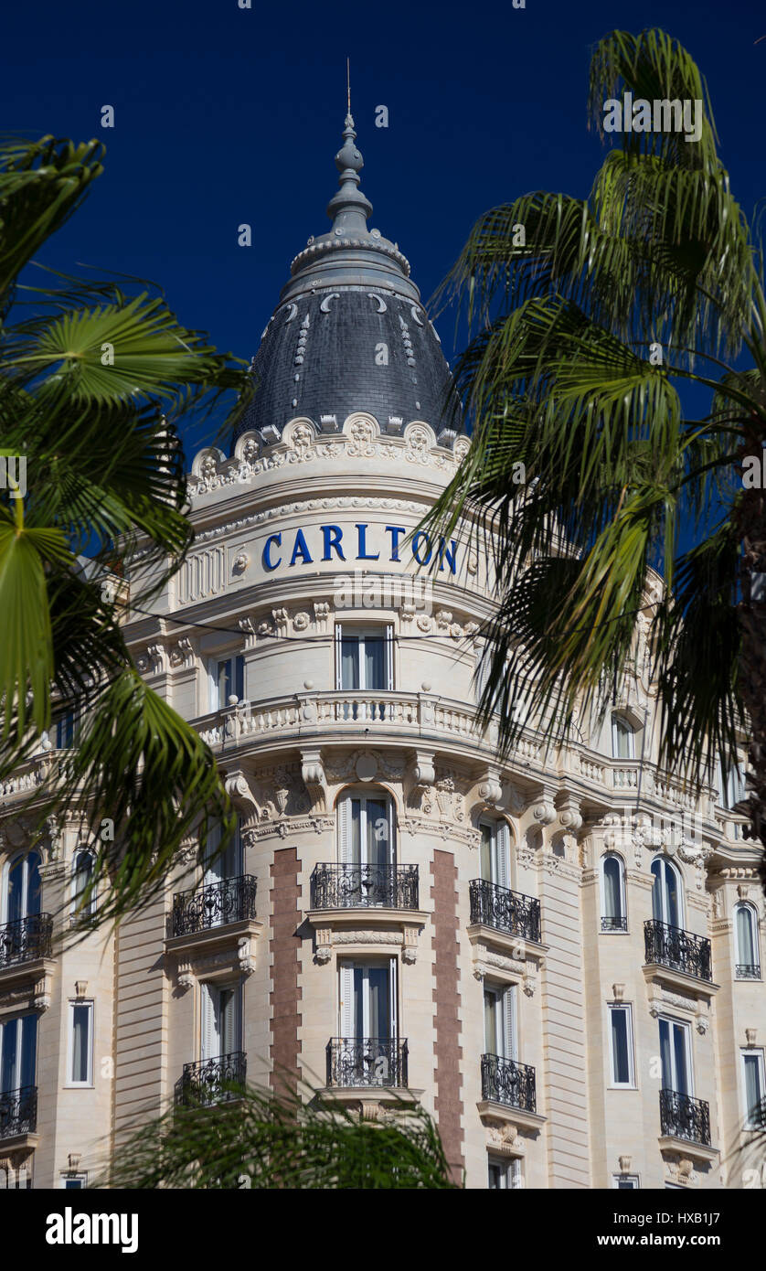 Intercontinental Carlton Hotel, Cannes, France Stock Photo