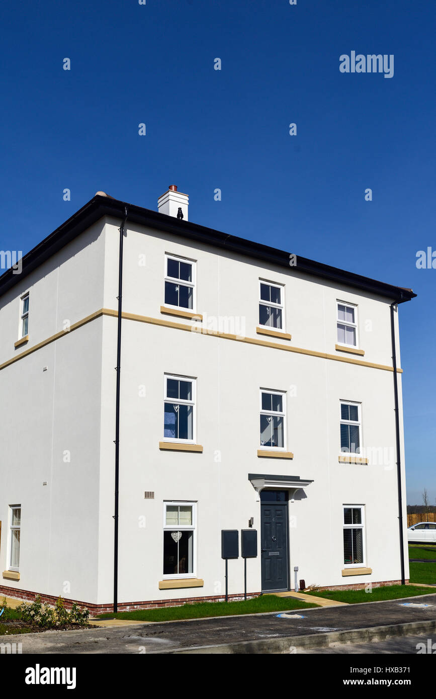 New Affordable housing in Hucknall Nottinghamshire,UK Stock Photo Alamy