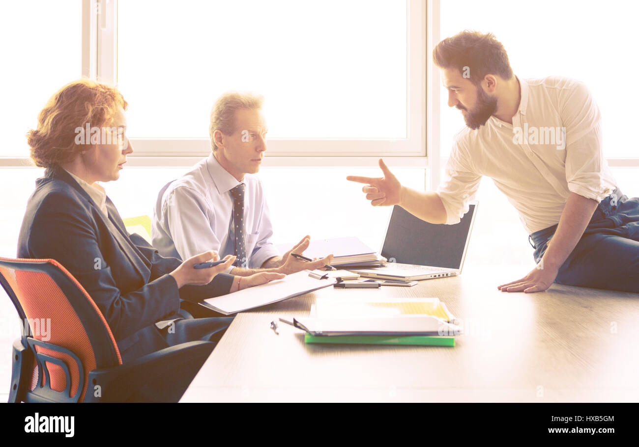 Job interview in office Stock Photo