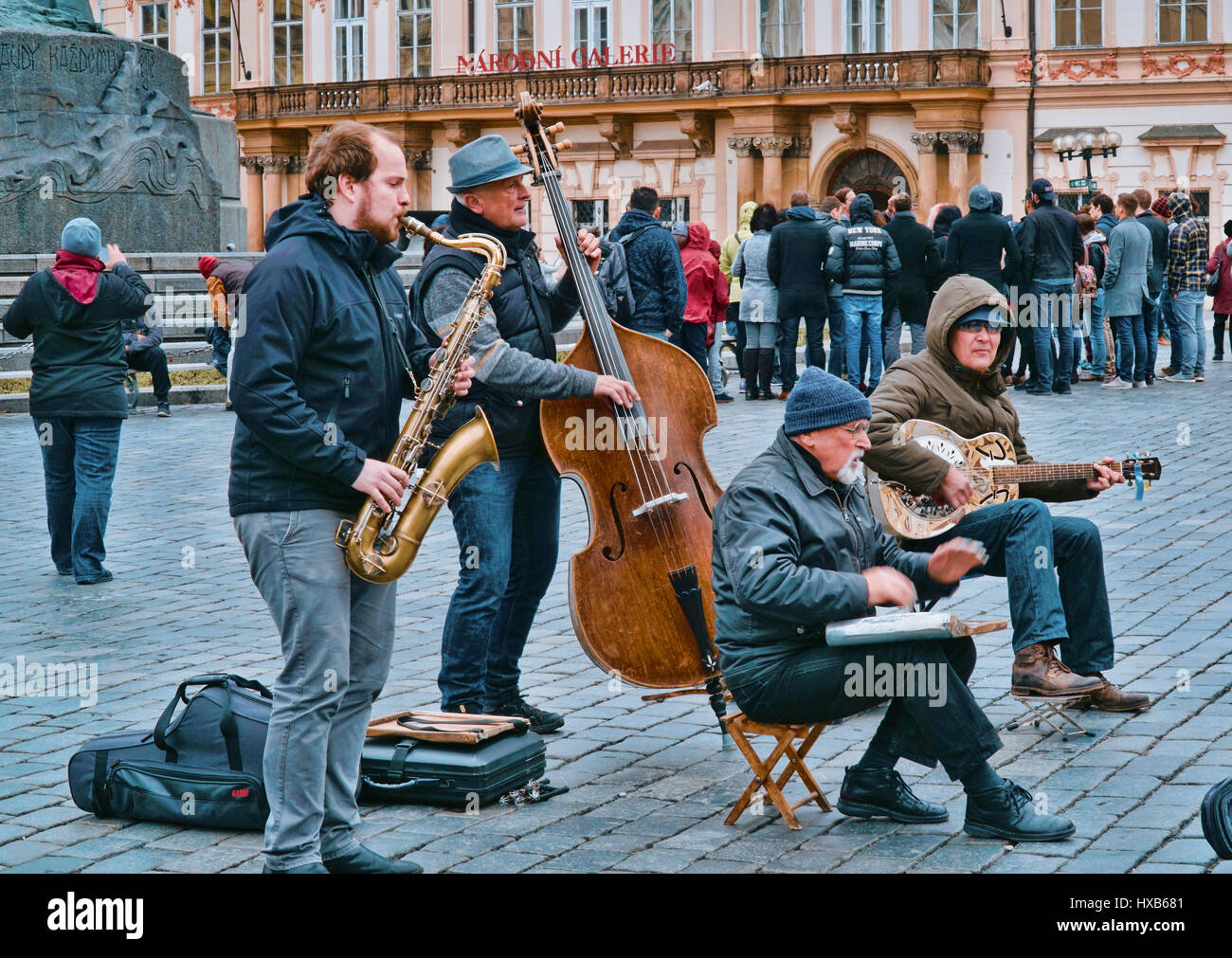 Street Musicians At Old Town Square In Prague PRAGUE CZECH REPUBLIC street-musicians-at-old-town-square-in-prague-prague-czech-republic