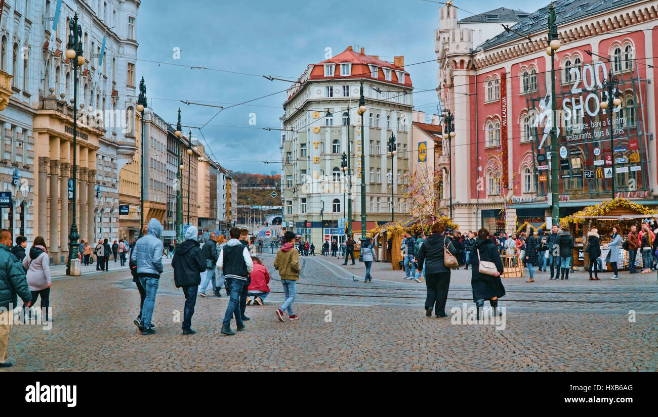 Big Shopping Mall in Prague - The Palladium - PRAGUE / CZECH REPUBLIC Stock  Photo - Alamy