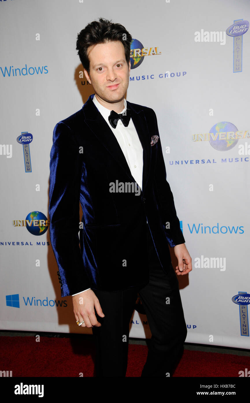 Mayer Hawthorne attends the Universal Music Group GRAMMY Afterparty at the Ace Hotel on January 26, 2014 in Los Angeles, California. Stock Photo
