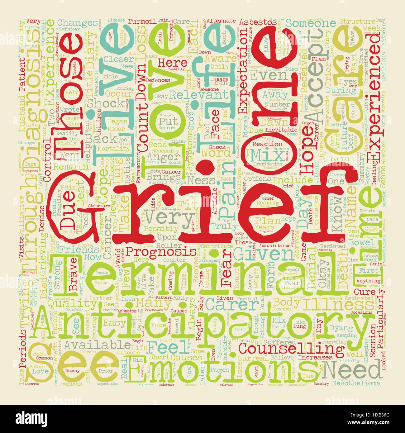 How To Cope With Anticipatory Grief Text Background Wordcloud Concept Stock Vector Image Art Alamy