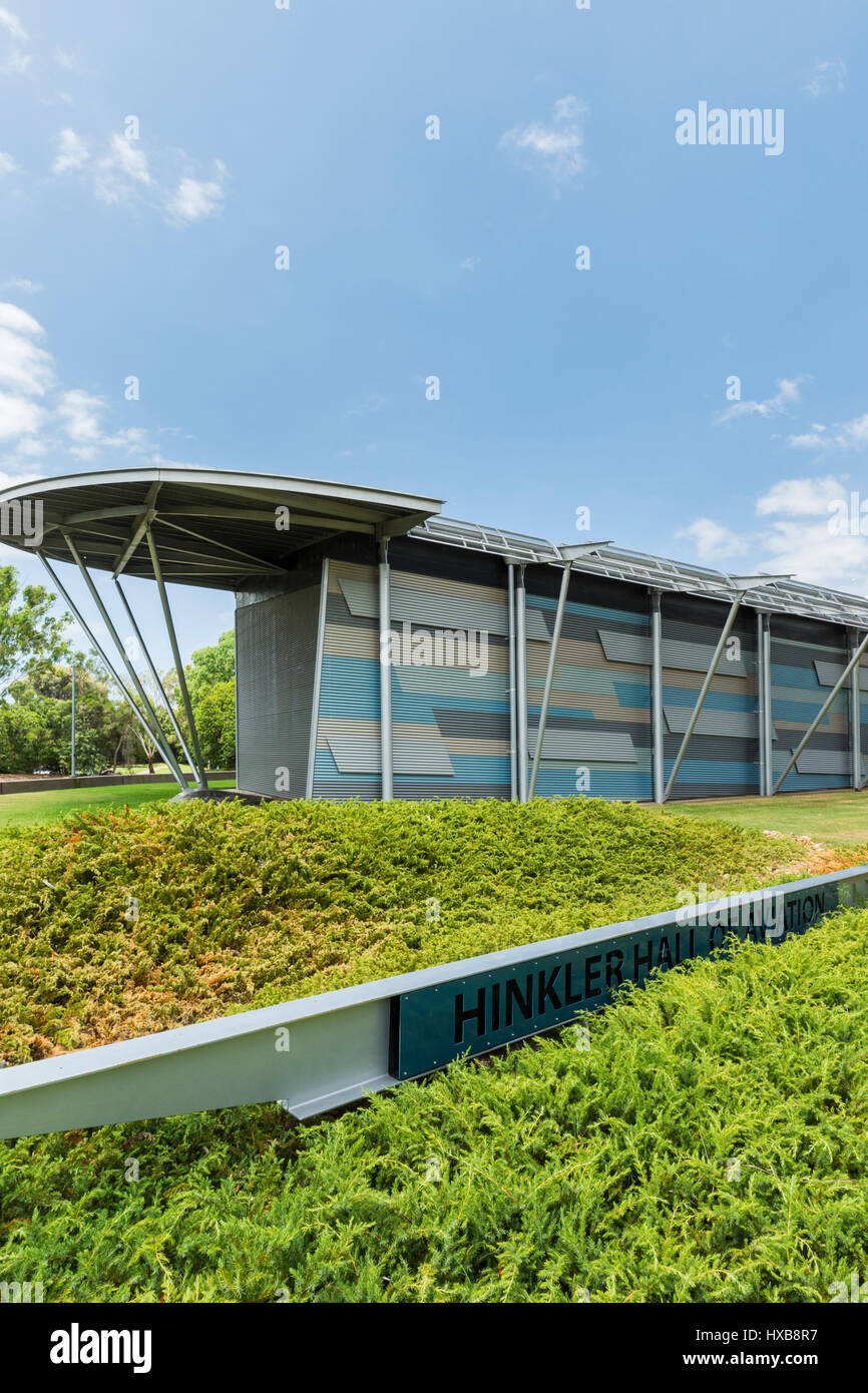 The Hinkler Hall of Aviation located in the Bundaberg Botanic Gardens.  Bundaberg, Queensland, Australia Stock Photo