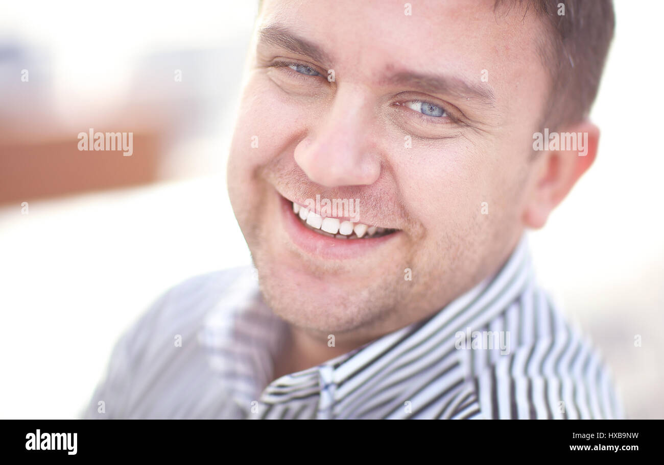 Positive young businessman posing camera hi-res stock photography and ...