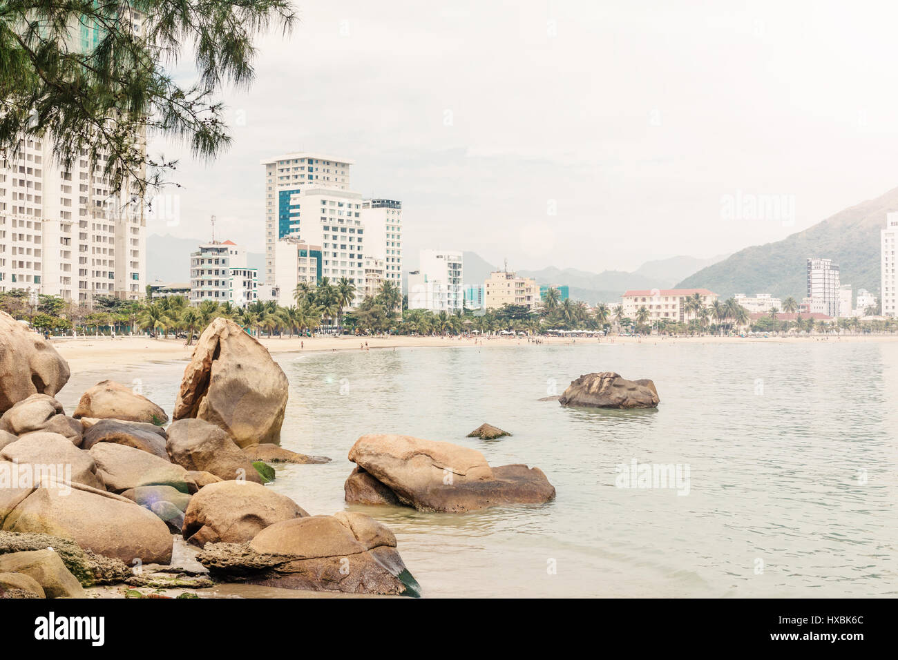 sea water between rocks Stock Photo - Alamy