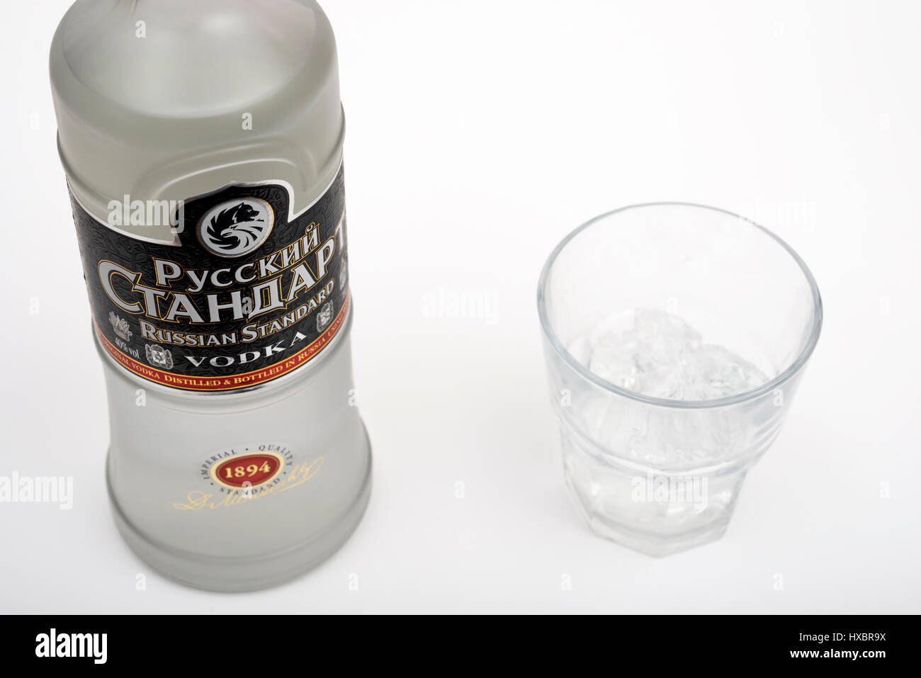 Russian Standard Vodka Stock Photo