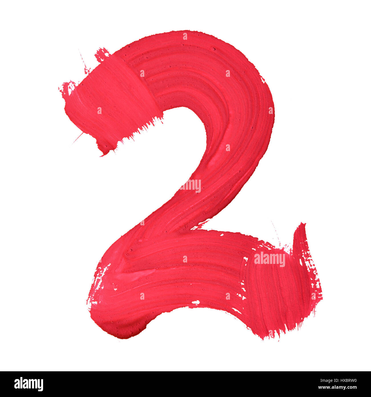 Number 2 handwriting Cut Out Stock Images & Pictures - Alamy