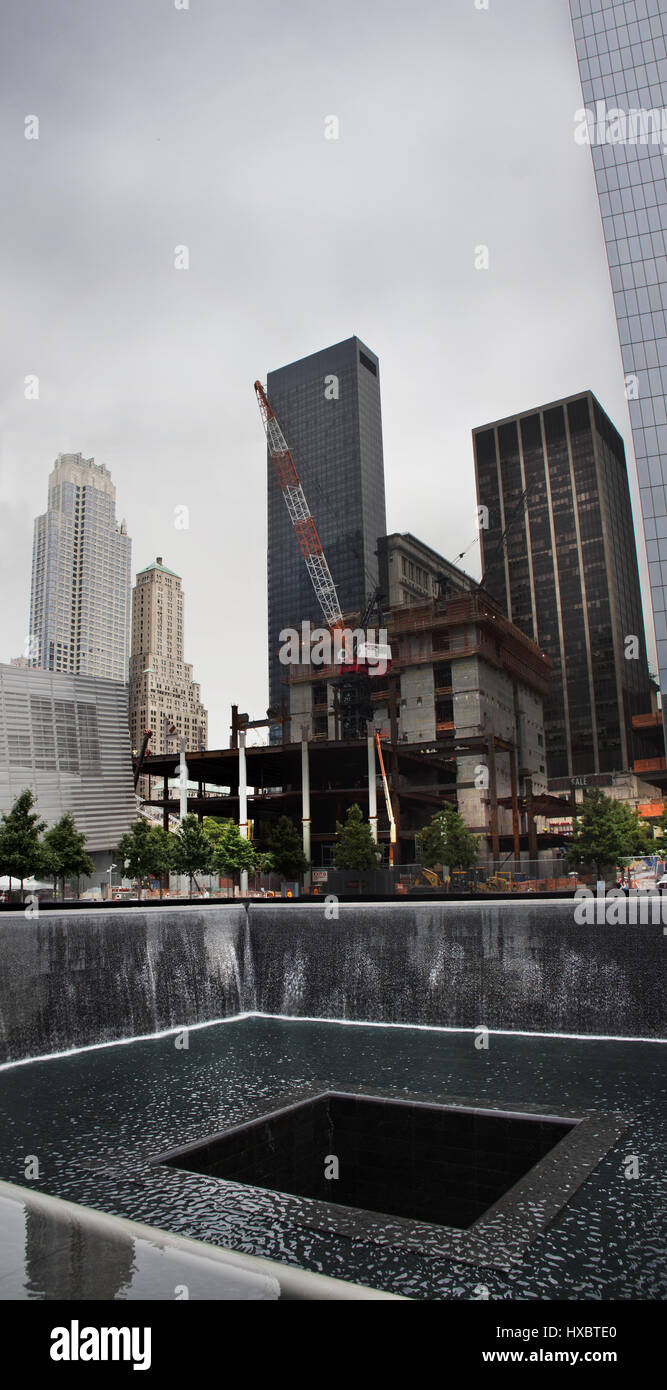 Ground Zero and new WTC building under construction Stock Photo - Alamy