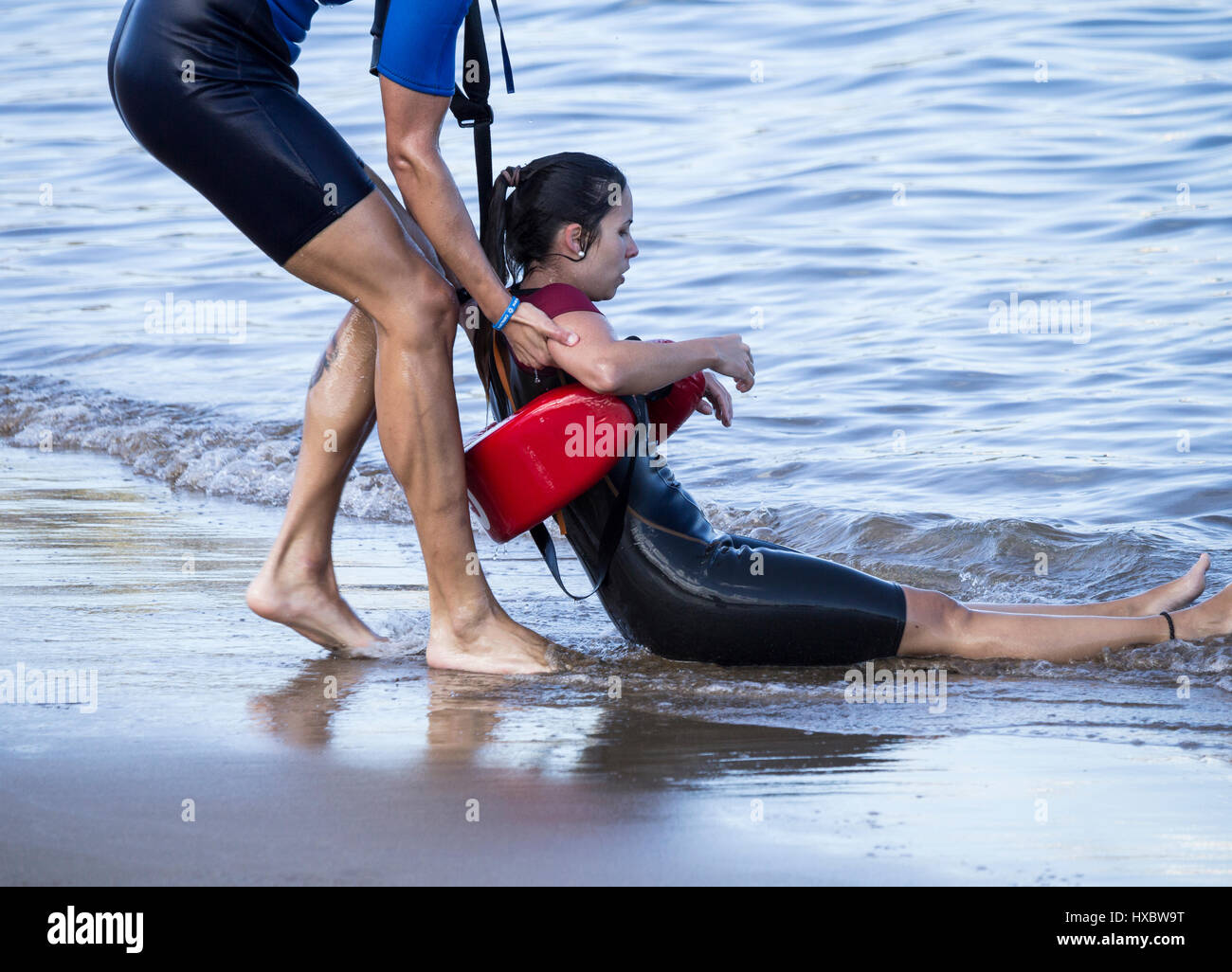 Lifeguard training on beach Stock Photo Alamy Lifeguard training on beach Stock Photo Alamy